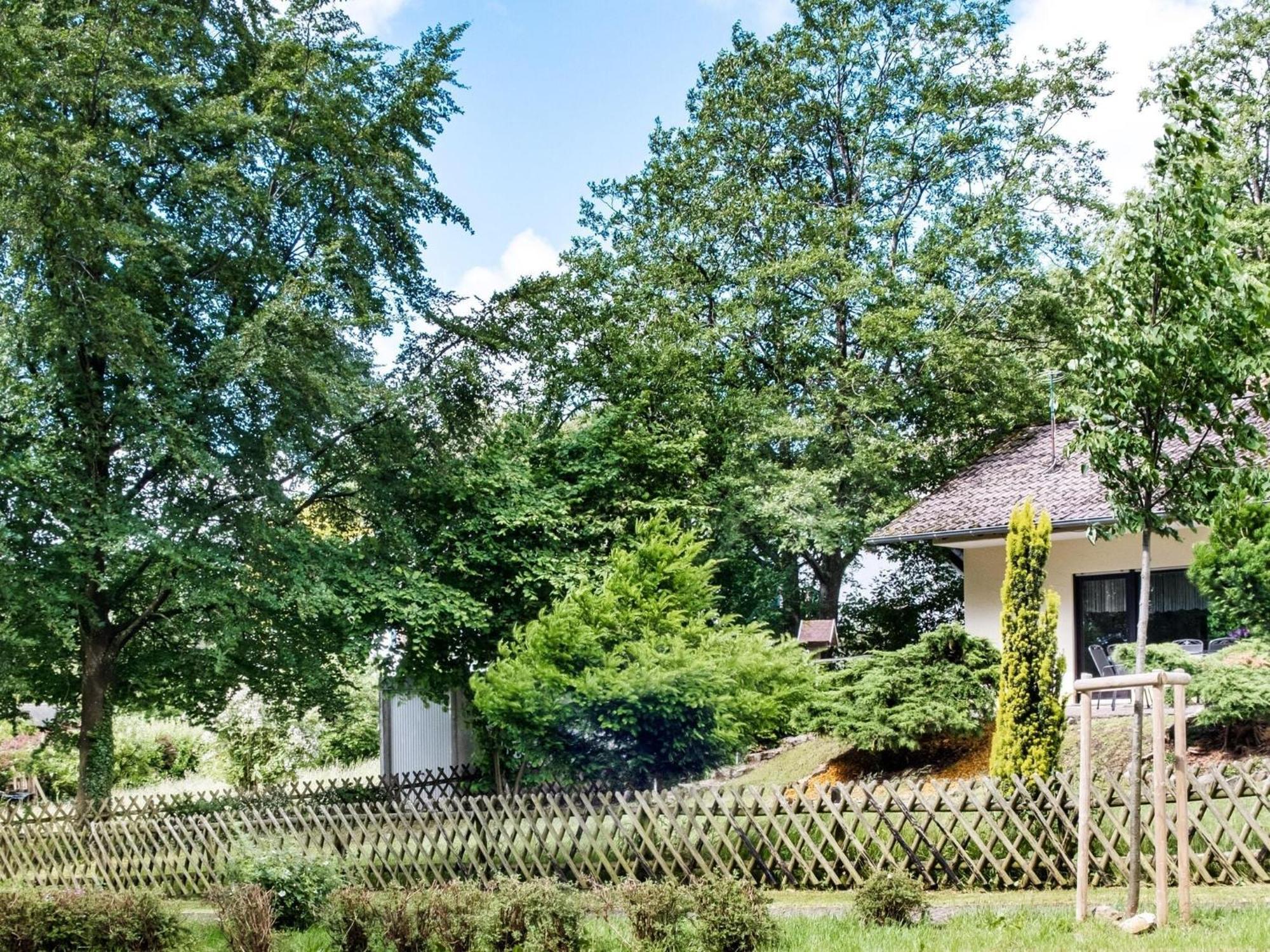 Idyllic Bungalow In Feusdorf With Forest View Bagian luar foto